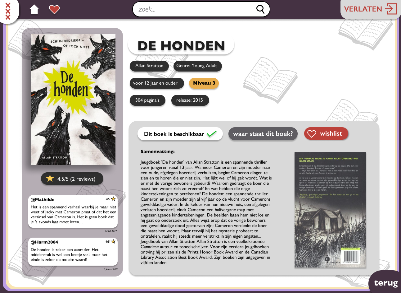 boek pagina